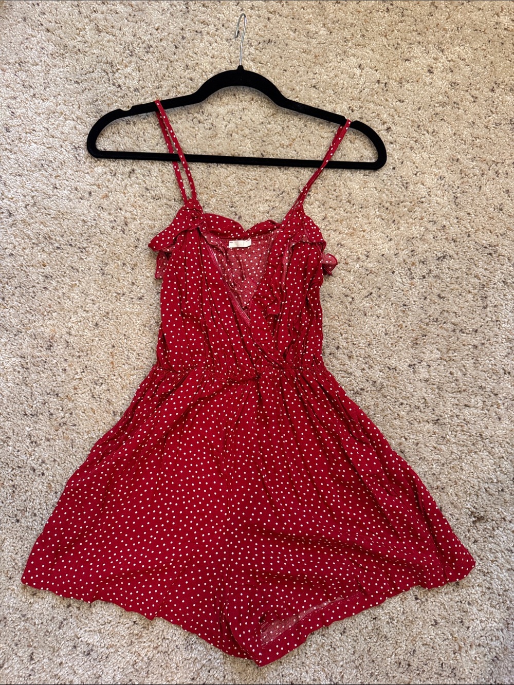 Brandy Melville Red Polka Dot Mini Dress